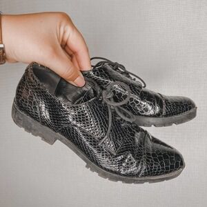 Chelsea‎ Crew | Snake Skin Black Shoes Dress 37